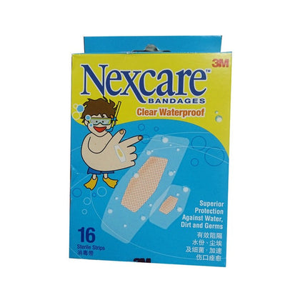 Nexcare Clear Waterproof 16's