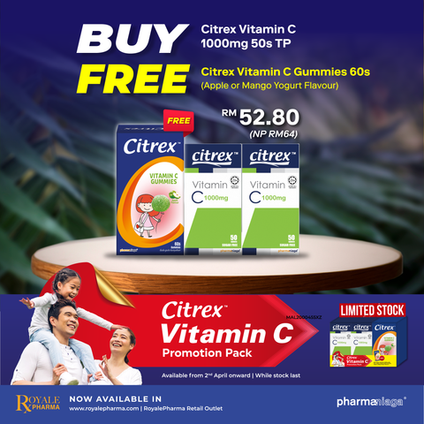 Promo Pack Citrex Vitamin C 1000mg Twinpack