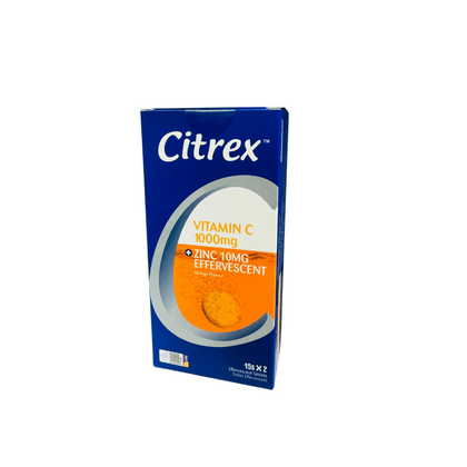 CITREX Vitamin C 1000mg + Zinc 10mg Effervescent Tablet TP