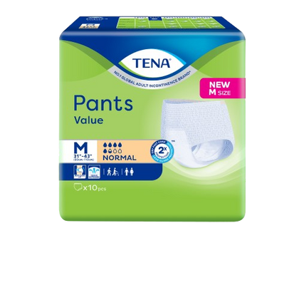 [BUY 1 FREE 1] Tena Pants Value Adult Diapers 10's (M) X 8S (BUY 1 CTN FREE 1 CTN)