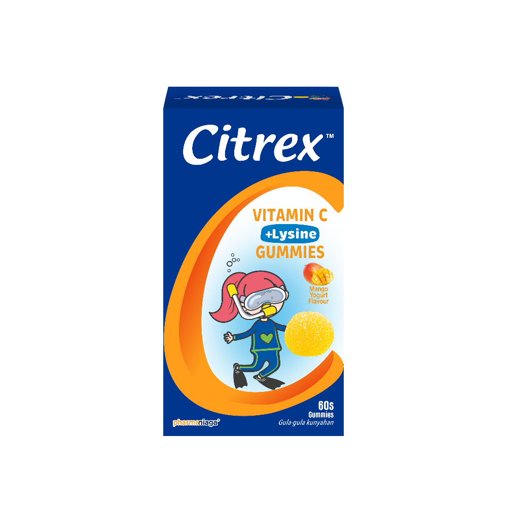 Citrex Vitamin C + Lysine Gummies  60S Mango Yogurt