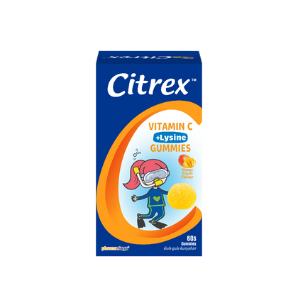 Citrex Vitamin C + Lysine Gummies  60S Mango Yogurt