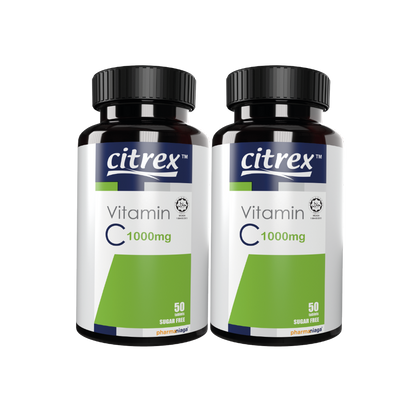[BUY 1 FREE 1] Citrex Vitamin C 1000mg 50's [Twinpack]