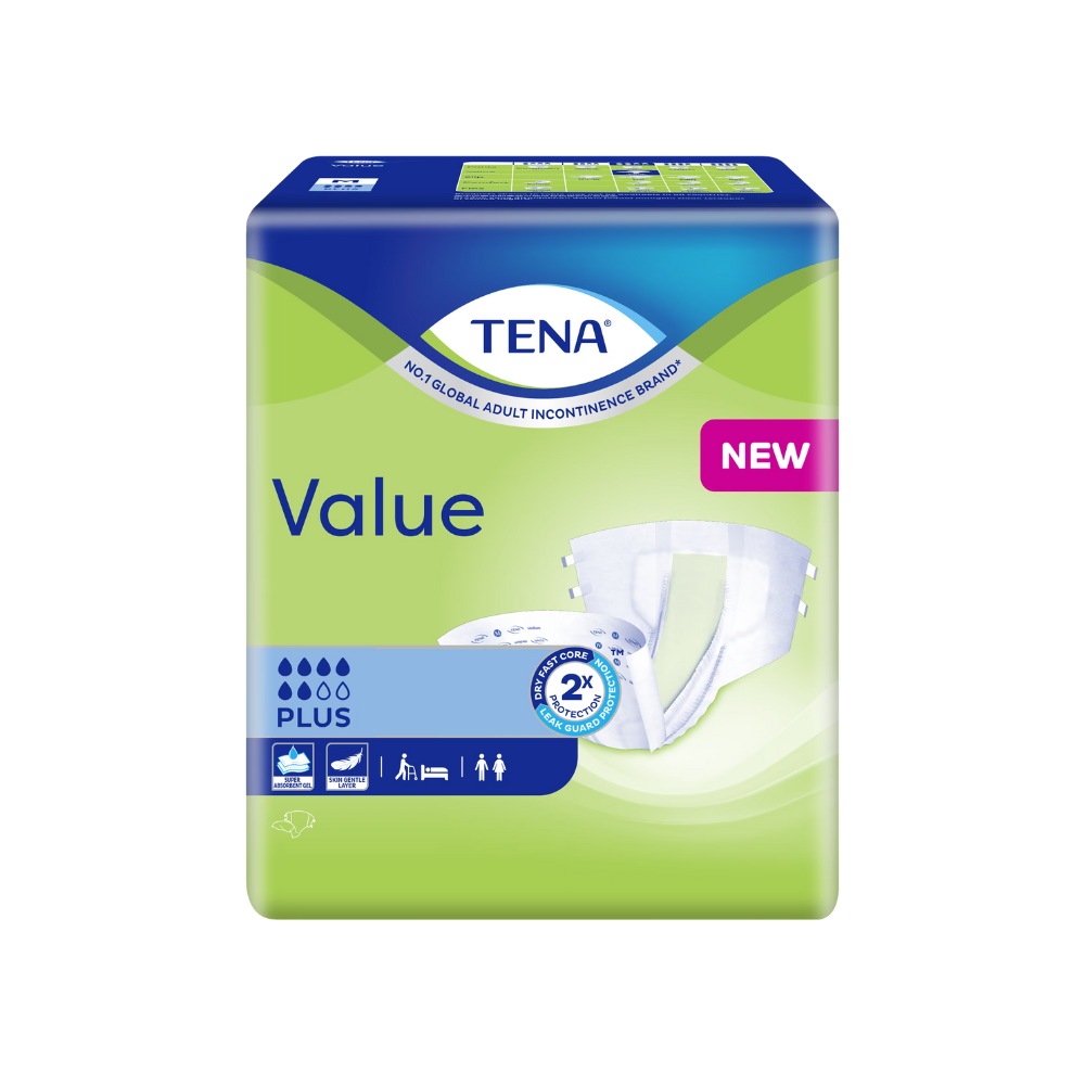 [ BUY 1 FREE 1 ]Tena Value Adult Diapers 8's (L) X 8S (BUY 1 CTN FREE 1 CTN)