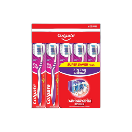 Colgate Toothbrush Zigzag 5's (Medium)