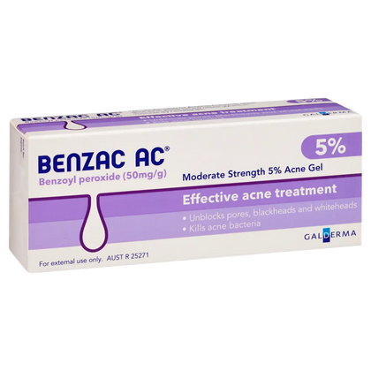 [BUY 1 FREE 1] Benzac AC 5% Gel 60g [EXPIRY 10/2024]
