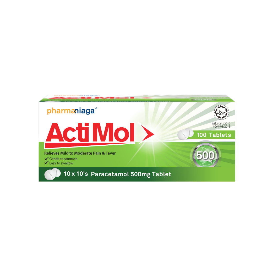 Pharmaniaga Actimol PCM 500mg 10x10's