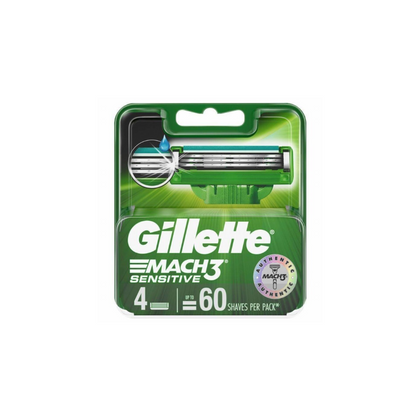 Gillette Mach3 Turbo Sensitive Cartridge 4's