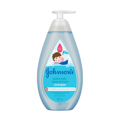Johnsons Active Kids Clean & Fresh Shampoo 500ml