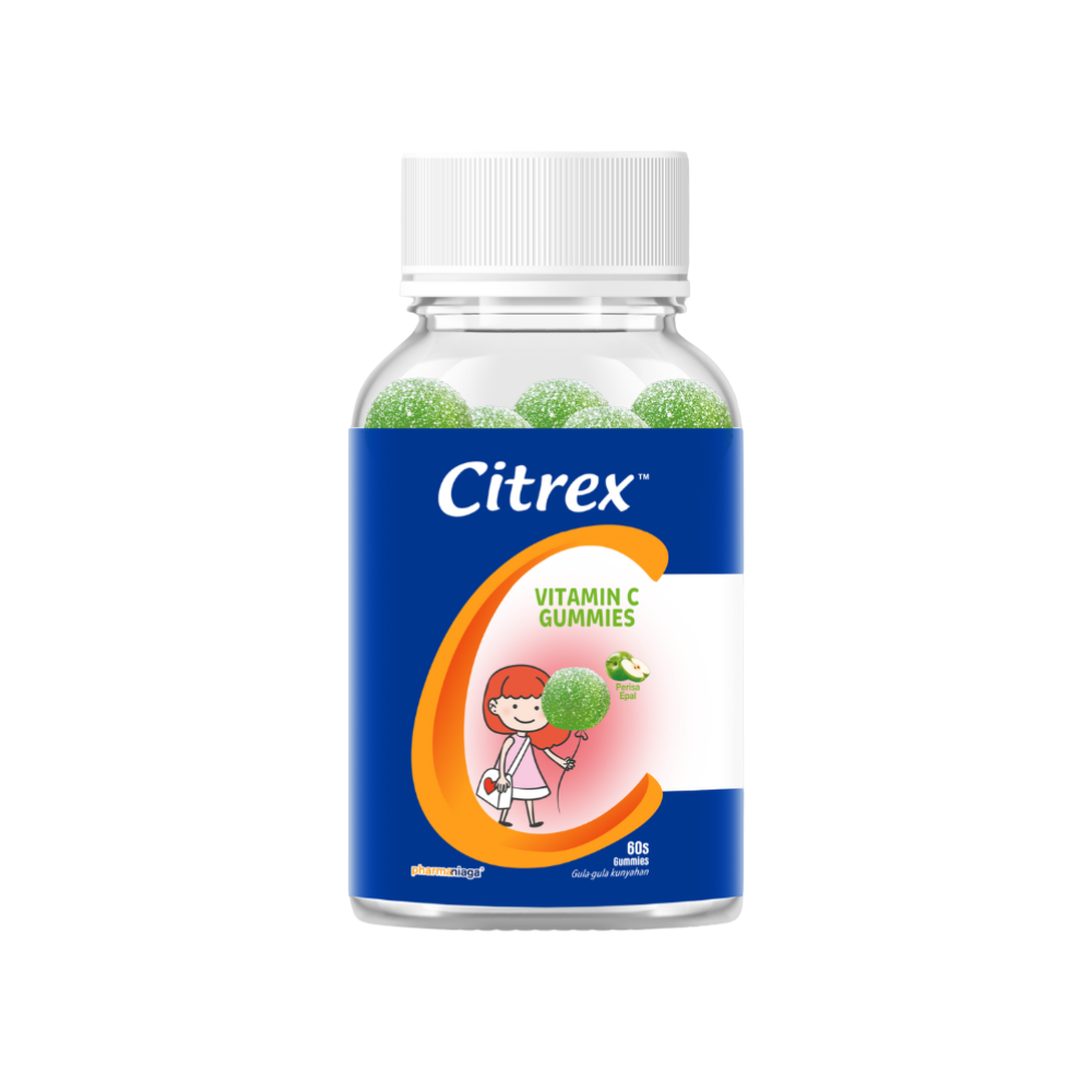 [BUY 1 FREE 1 ]Citrex Vitamin C Gummies Apple 60's X 2