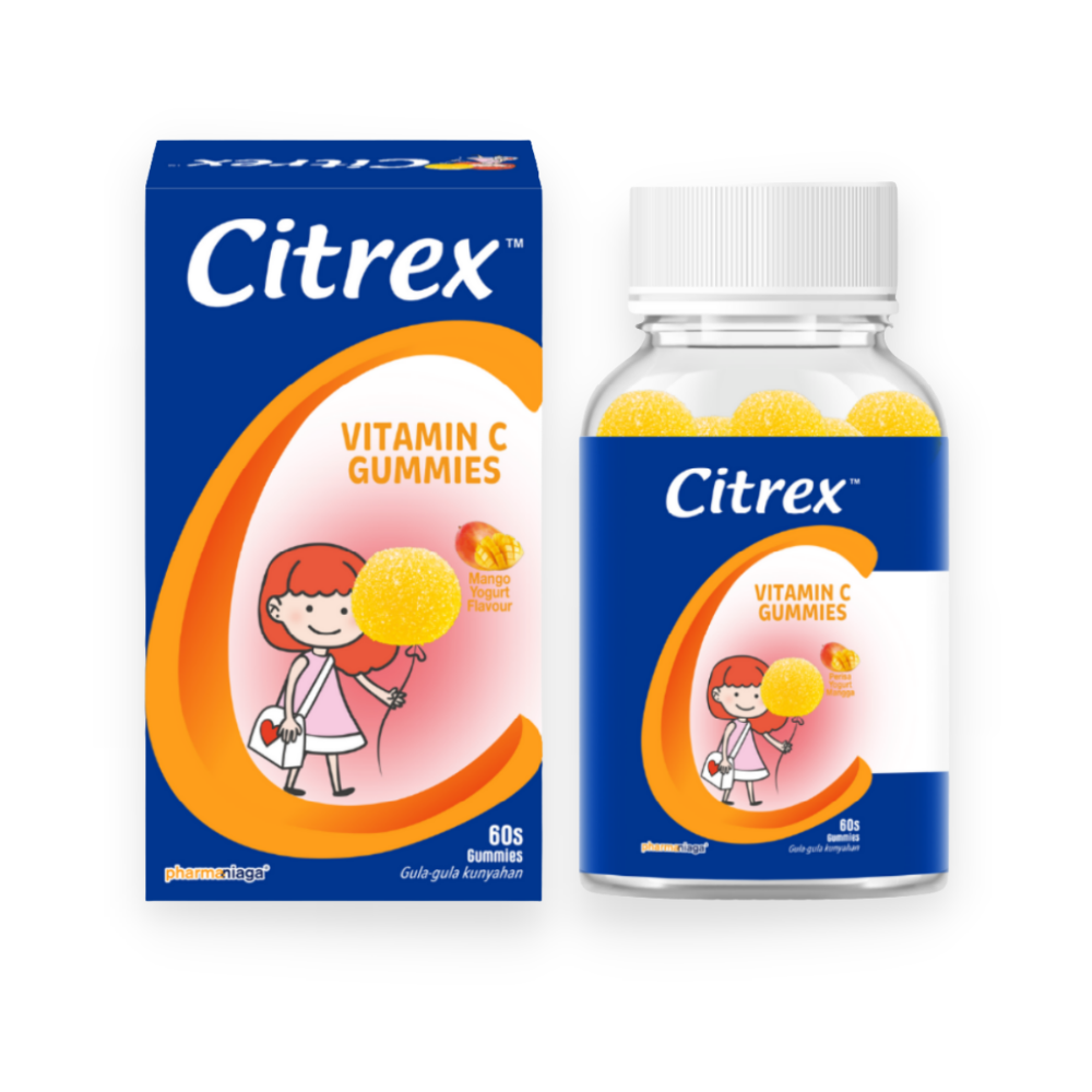 [BUY 1 FREE 1 ]Citrex Vitamin C Gummies Mango Yogurt 60's X 2