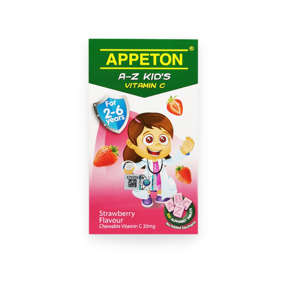 Appeton A-z Kid's Vitamin C Strawberry 100's
