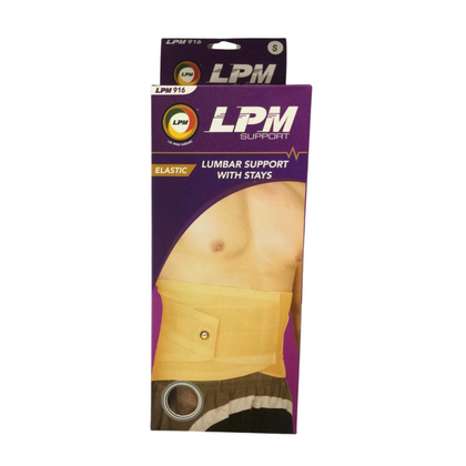 LPM 916 Sacro Lumbar Support With Stays (M) Tan