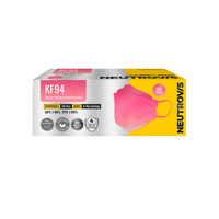 Neutrovis Kf94 Korea Premium Face Respirator 4ply 20's [Taffy Pink]