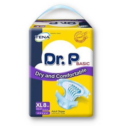 Dr. P Basic Adult Diapers 8's (XL)