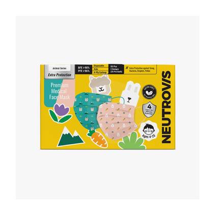 [B1F1] Neutrovis Premium 4ply Medical Face Mask For Kids 50's